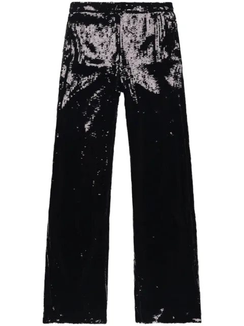 Nili Lotan sequin-embellished flared trousers Black 12186W688