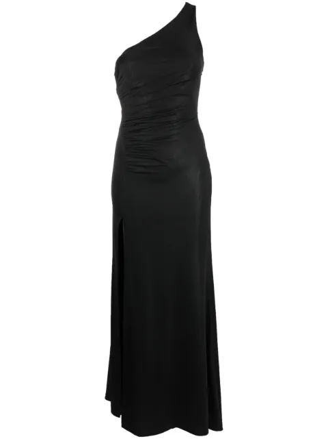 Blanca Vita one-shoulder fitted dress Black AUBREZIA5532