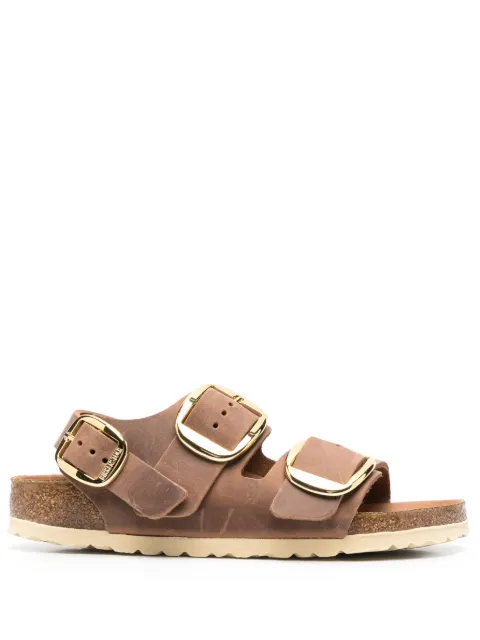 Birkenstock Milano buckled slingback sandals Brown 1024067