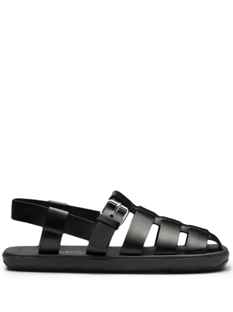 Prada interwoven straps flat sandals Black 2X3093FG001B4L