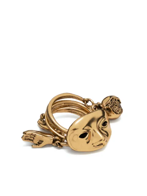 LEMAIRE charm-detail set of rings Gold JW0018LO036