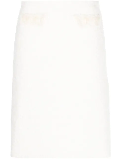 Lanvin high-waisted straight skirt White RWST9008K006P23