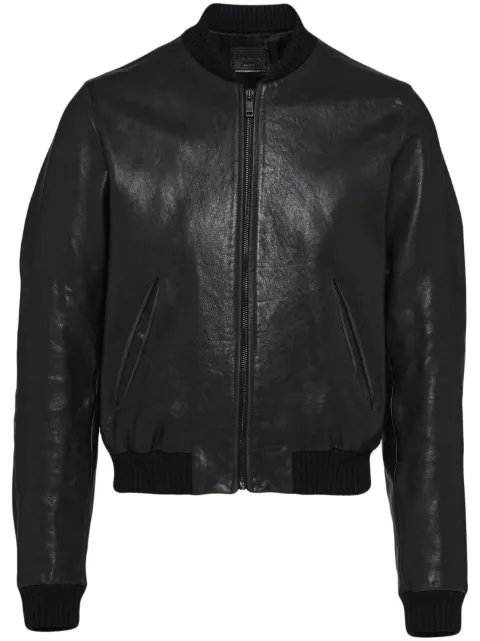 Prada leather bomber jacket Black UPW455S23112NF