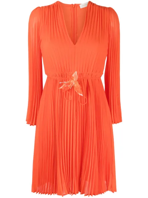 ZIMMERMANN Sunray pleated minidress Red 6908DRWON