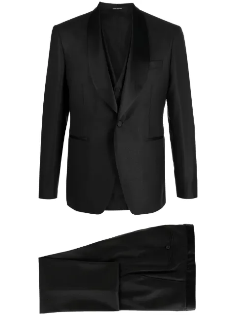 Tagliatore single-breasted three-piece suit Black EFNA18A01550018