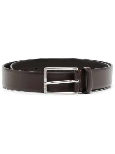 BOSS pin-buckle belt in italian leather Brown 50491834