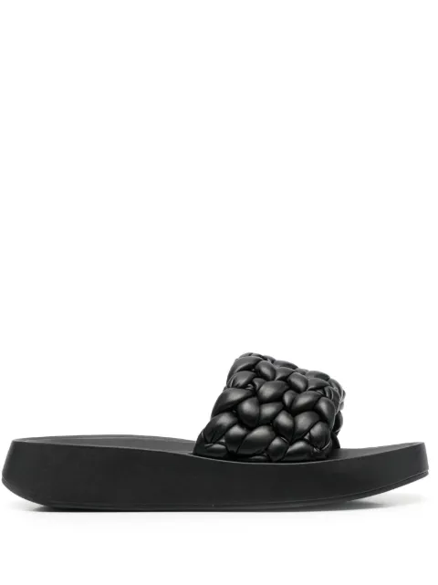 Ash interwoven-detail sliders Black VICTORIA01