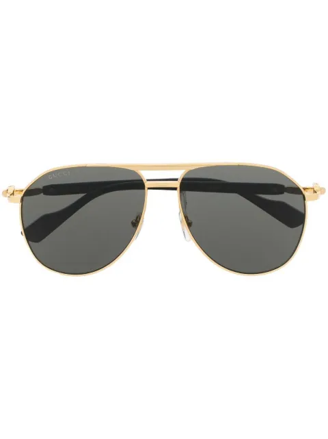 Gucci Eyewear pilot-frame sunglasses Gold GG1220S001