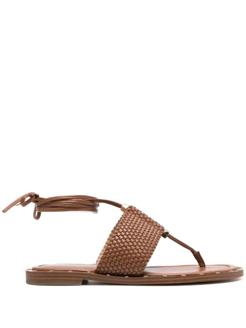 Michael Michael Kors interwoven ankle-strap sandals Brown 40S3JGFS1L