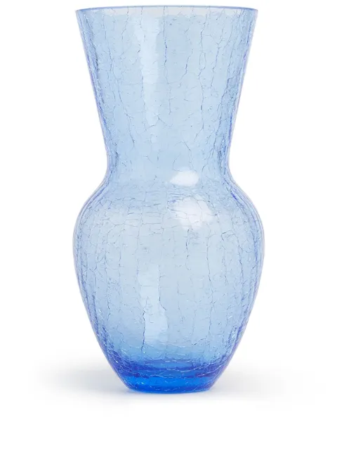 KLIMCHI Felicity cracked-effect vase Blue 20214235133