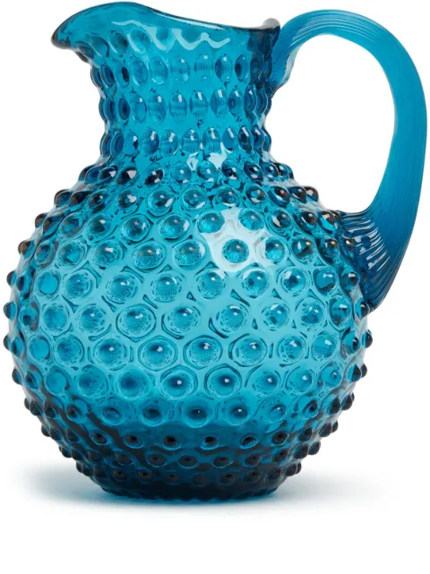 KLIMCHI Hobnail crystal jug Blue 1618420006527