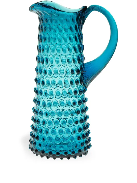 KLIMCHI Hobnail crystal tall jug Blue 1618510006527