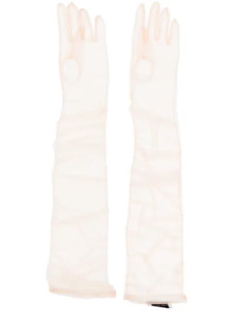 Ioana Ciolacu sheer-finish gloves Neutrals ID23GL01