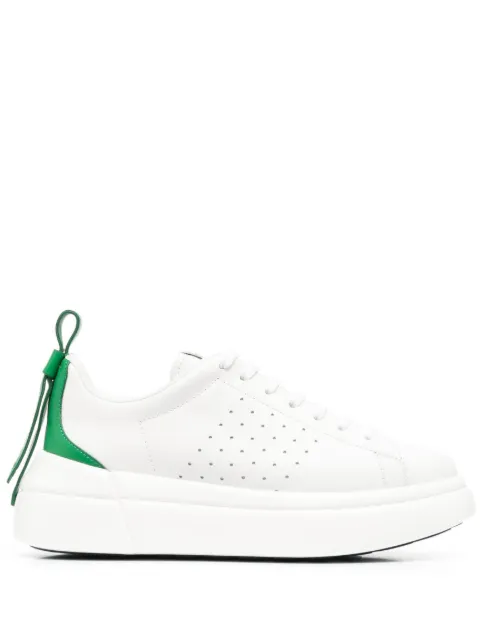 RED(V) bow-detail leather sneakers White QS0E11GHN