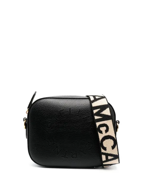 Stella McCartney logo grainy alter mat mini camera bag Black 700266WP0057