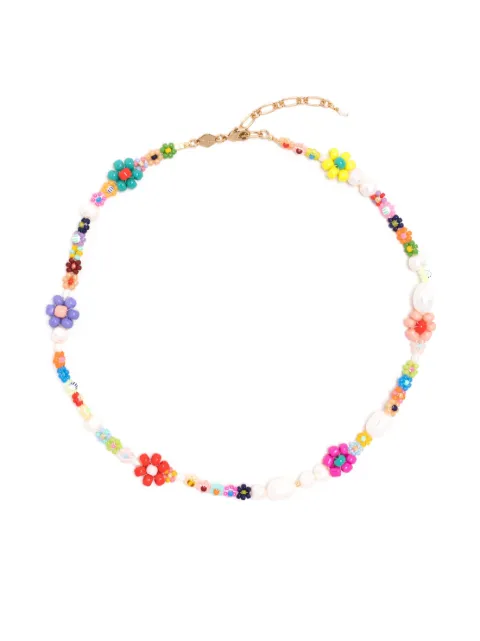 Anni Lu Mexi Flower beaded necklace Multicolour 2312047