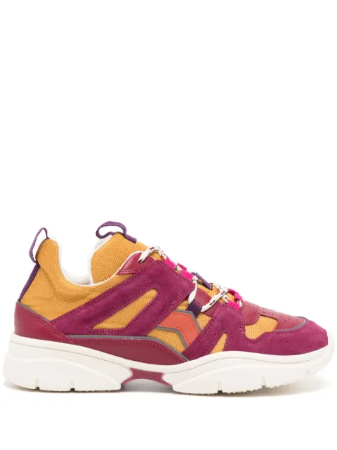 ISABEL MARANT Kindsay panelled leather sneakers Purple BK0016FAA1E24S