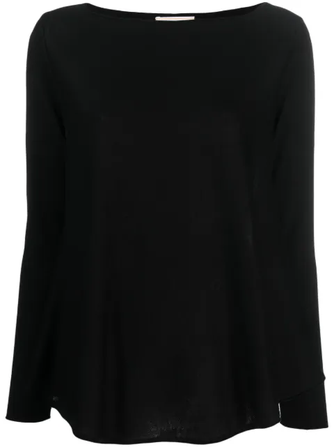 Wild Cashmere fine knit jumper Black ANITA