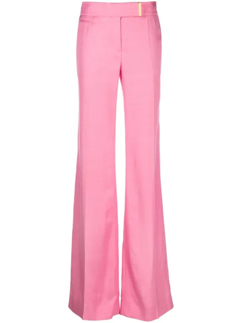 TOM FORD high-rise wide-leg trousers Pink PAW506FAX1016