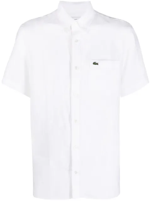Lacoste embroidered logo short-sleeve shirt White CH5699