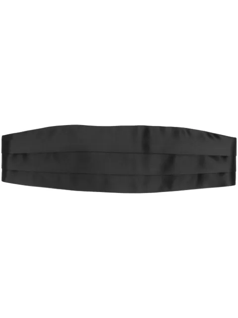 TOM FORD pleated silk cummerbund Black SCR001SPS05