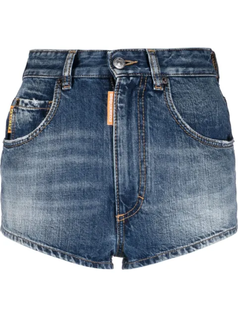 DSQUARED2 logo-patch denim shorts Blue S72MU0483S30309