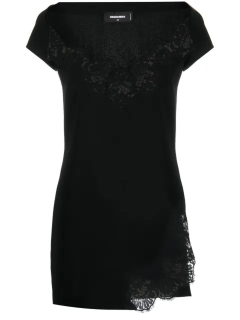 DSQUARED2 lace-detail minidress Black S72CV0463S60567
