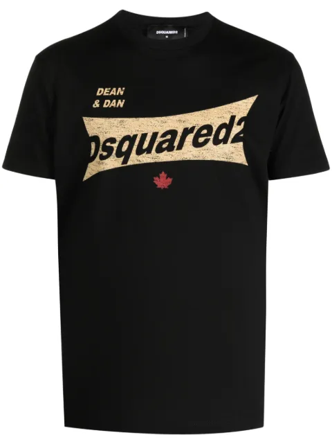 DSQUARED2 logo-print cotton T-shirt Black S71GD1300S23009