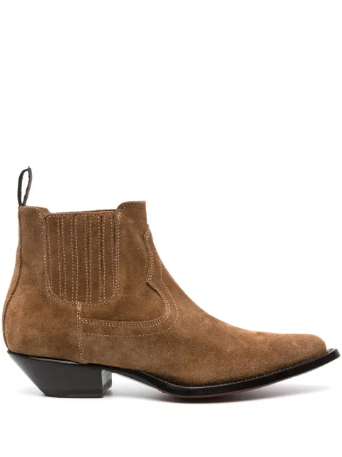 Sonora mini Hidalgo suede ankle boots Brown HIM355CISUE04W