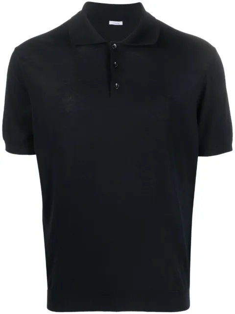 Malo fine-knit cotton polo shirt Blue UXD074F3Z03
