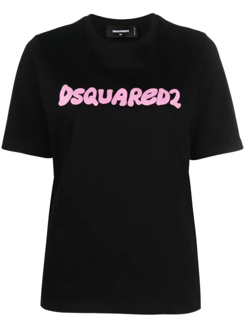 DSQUARED2 logo-print short-sleeve T-shirt Black S72GD0469S23009