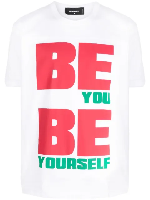 DSQUARED2 logo-print cotton T-shirt White S71GD1291S23009