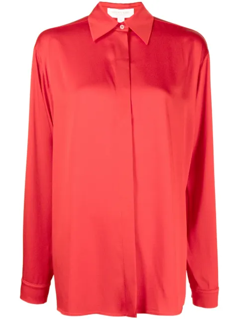Michael Kors Collection pointed-collar long-sleeve shirt Red CWA7250258