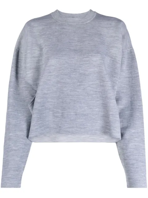 FENDI cut-out-detailing cropped jumper Grey FZXA00ANER