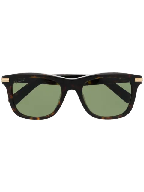 Cartier Eyewear tortoiseshell square-frame sunglasses Brown CT0396S