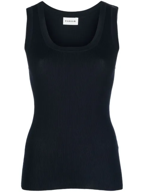 P.A.R.O.S.H. Cipria tank top Blue D540712