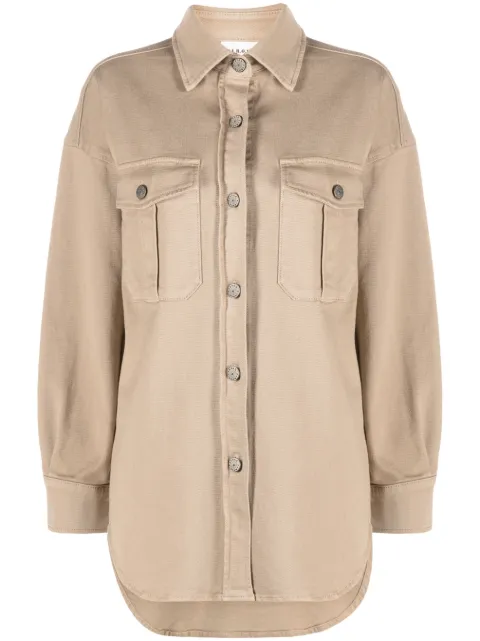 P.A.R.O.S.H. buttoned denim jacket Neutrals D430294