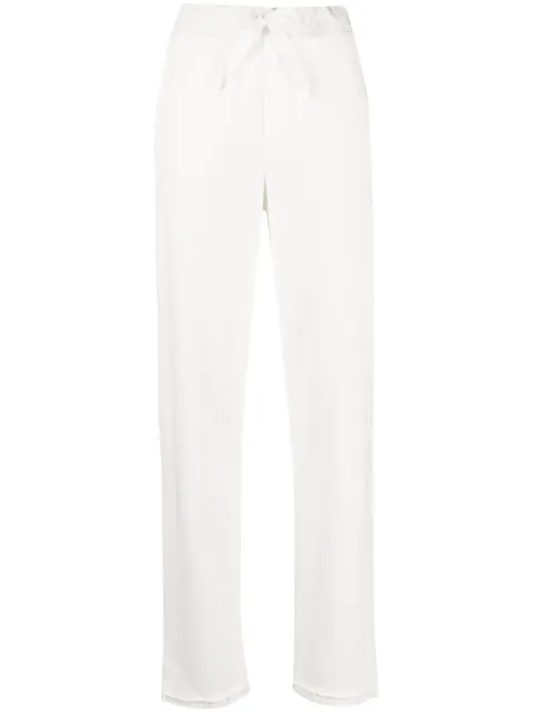 Kristensen Du Nord high-waisted tie-fastening trousers White D163