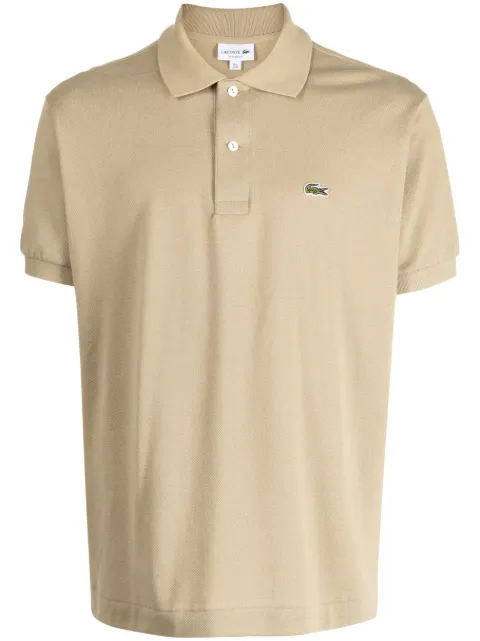 Lacoste embroidered-logo short-sleeve polo shirt Brown L121200