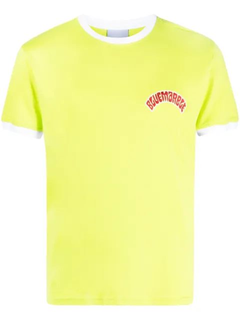 BLUEMARBLE logo-print short-sleeve T-shirt Green TS30JE19FA23LIM