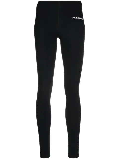 Jil Sander logo-print 7/8 leggings Black J40KA0028J20031