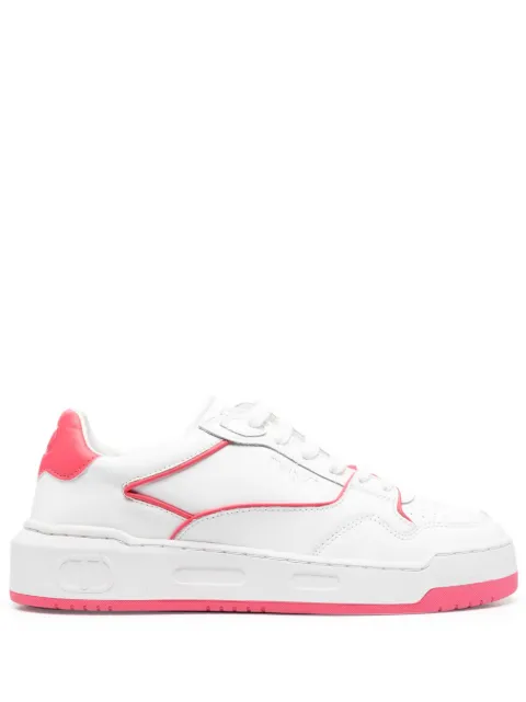 TWINSET low-top leather sneakers White 231TCP080