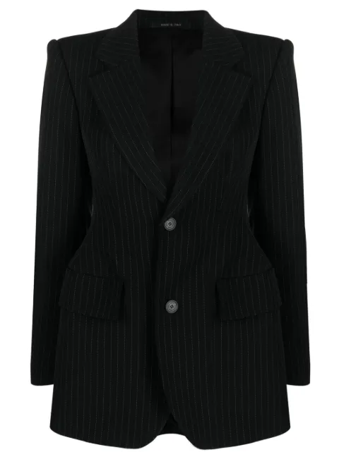 Balenciaga Hourglass pinstripe single-breasted blazer Black 725199TNT36