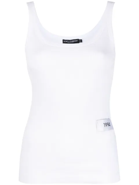Dolce & Gabbana KIM DOLCE&GABBANA cotton tank top White F8K97TG7JJ6W0800