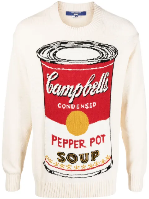 Junya Watanabe MAN x Andy Warhol cotton jumper Neutrals WKN004