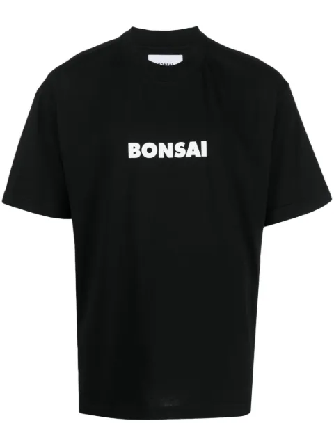 Bonsai logo-print cotton T-shirt Black AW23TS001001