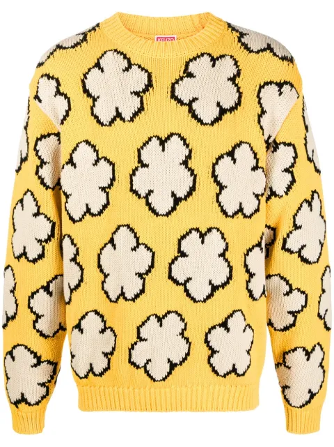 Kenzo Boke Flower cotton jumper Yellow FD55PU3563CI