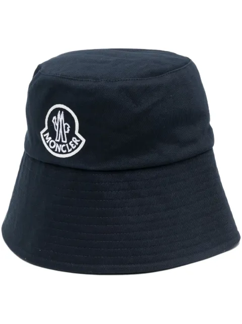 Moncler embroidered-logo bucket hat Blue I10933B000320U082