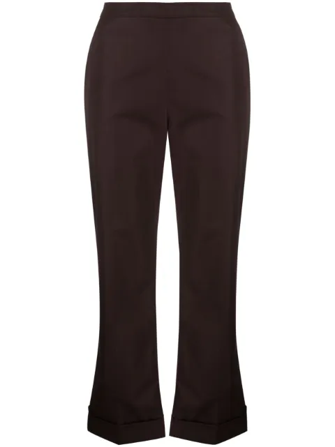 ASPESI bootcut cropped trousers Brown 0143D307