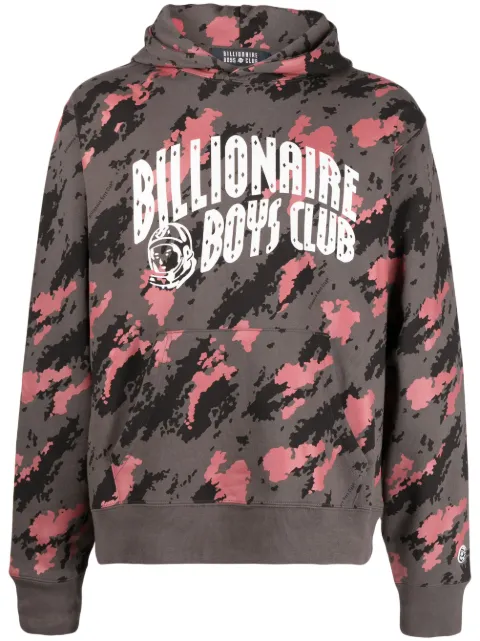 Billionaire Boys Club Astro-logo camouflage-print hoodie Grey B23121